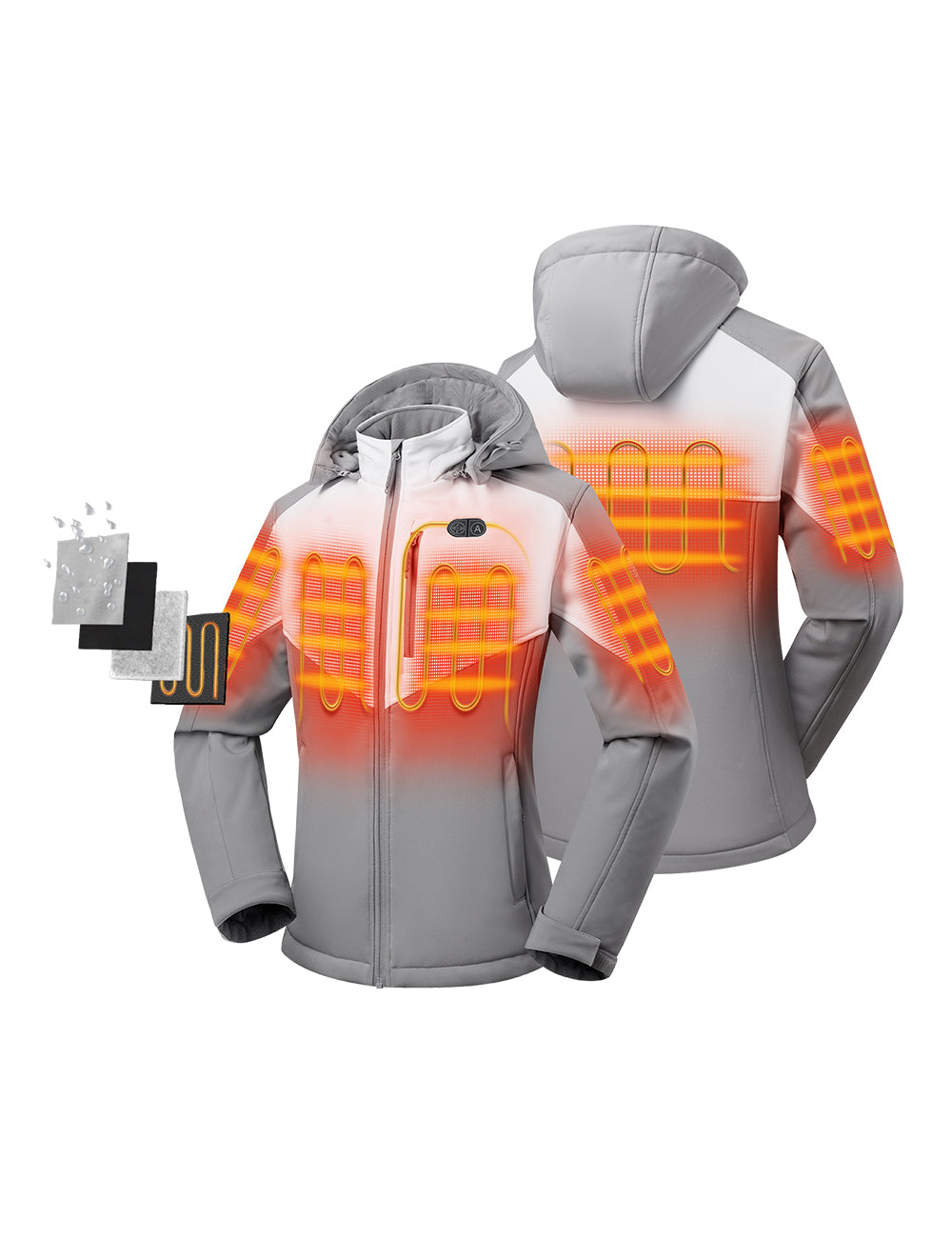 Lax Jacket Control Women Three Men USB Gear Dual 4- Heating Vest And  Charging Vest Control Temperature Men's Positron Jacket Mid Layer Jacket  Men Jacket for Him And Her Full Zip Jacket