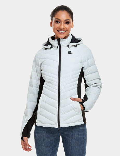 ORORO Women's Medium Black 7.2-Volt Lithium-Ion Slim Fit Heated Jacket with  (1) 5.2 Ah Battery Pack and Detachable Hood WJC-31-0104-US - The Home Depot