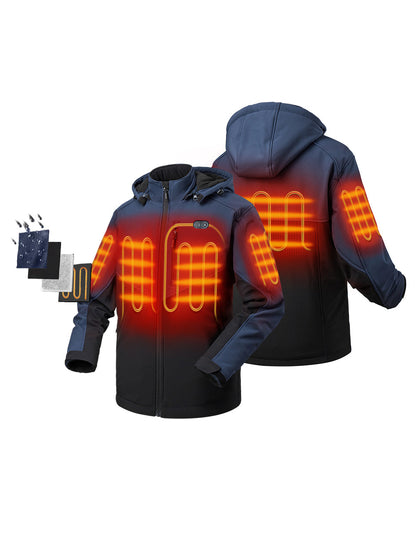 (Open-box) Men's Dual Control Heated Jacket with 5 Heating Zones (Battery Set Not Included)