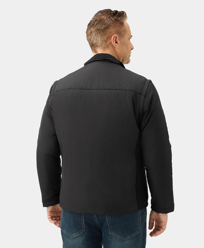 Men's Heated Golf Jacket with Zip-off Sleeves