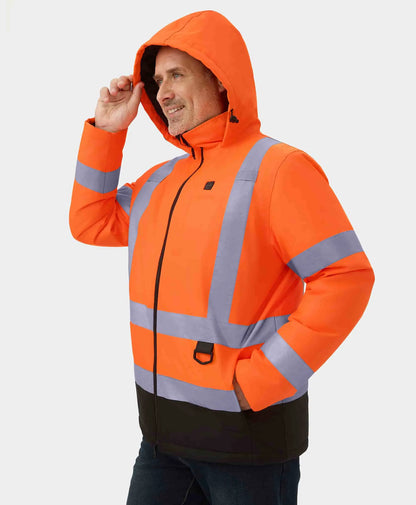 Men's 4-Zone Heated High-Visibility Jacket