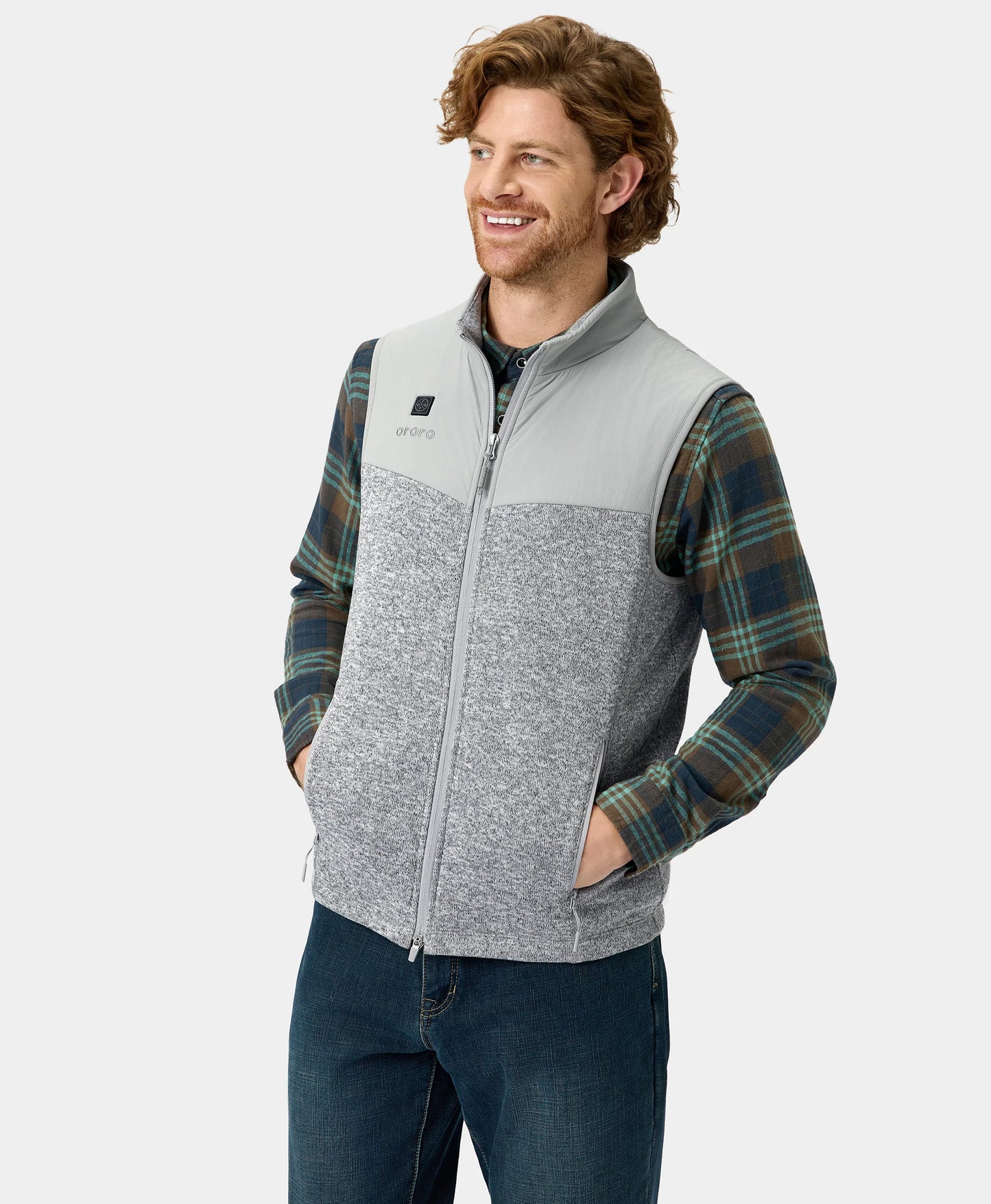 Augusta Men's Heated Sweater Fleece Vest