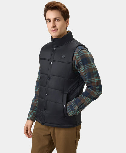 PuffLyte™ Men's Heated Lightweight Vest - Black