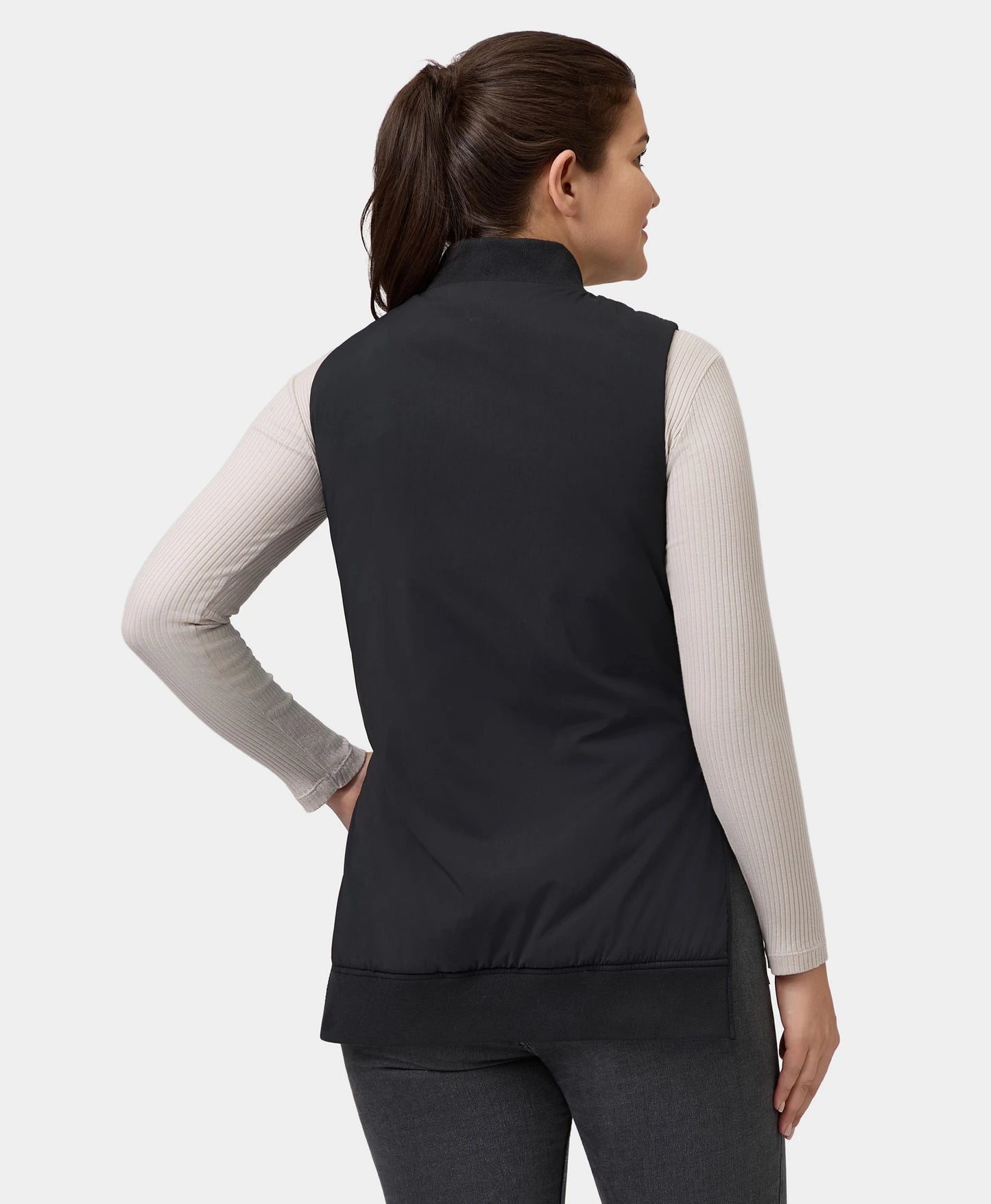 Blair Women's Heated Long Bomber Vest 