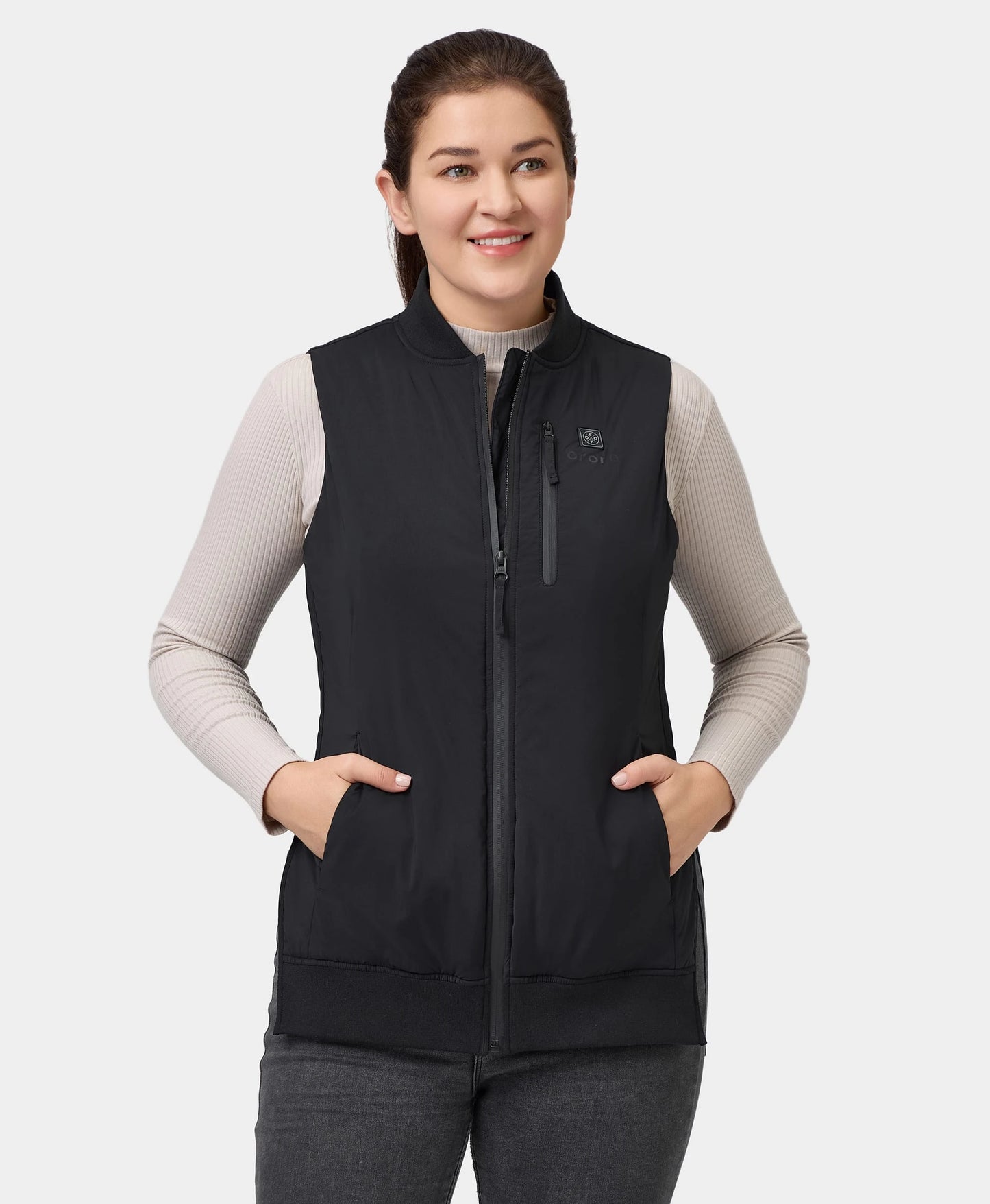 Blair Women's Heated Long Bomber Vest 