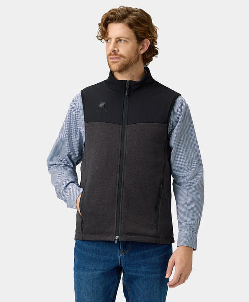 Augusta Men's Heated Sweater Fleece Vest ,view 1