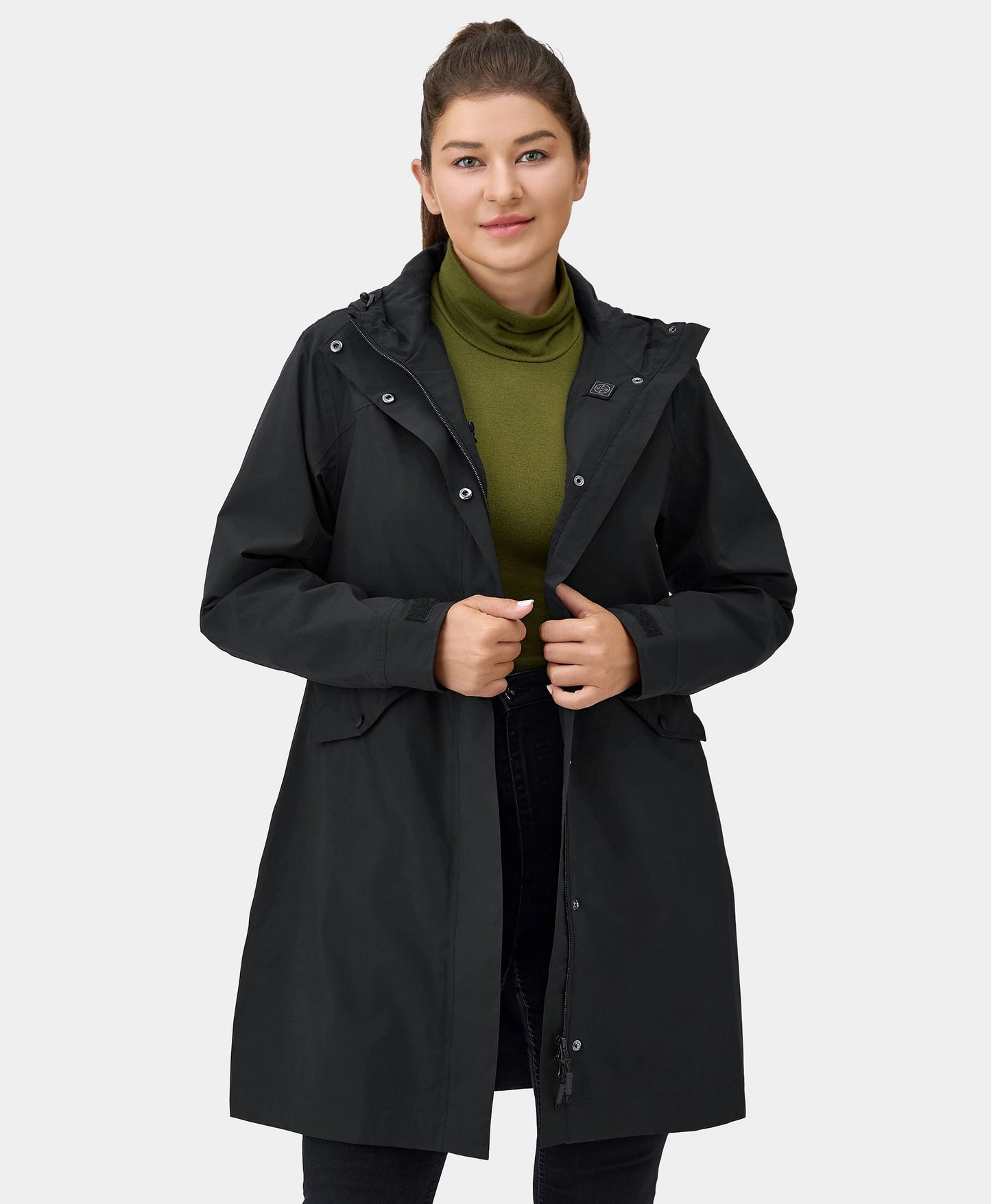 Downtown Women's Heated Rain Trench