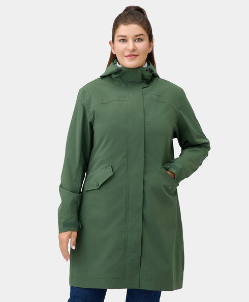 Downtown Women's Heated Rain Trench ,view 1