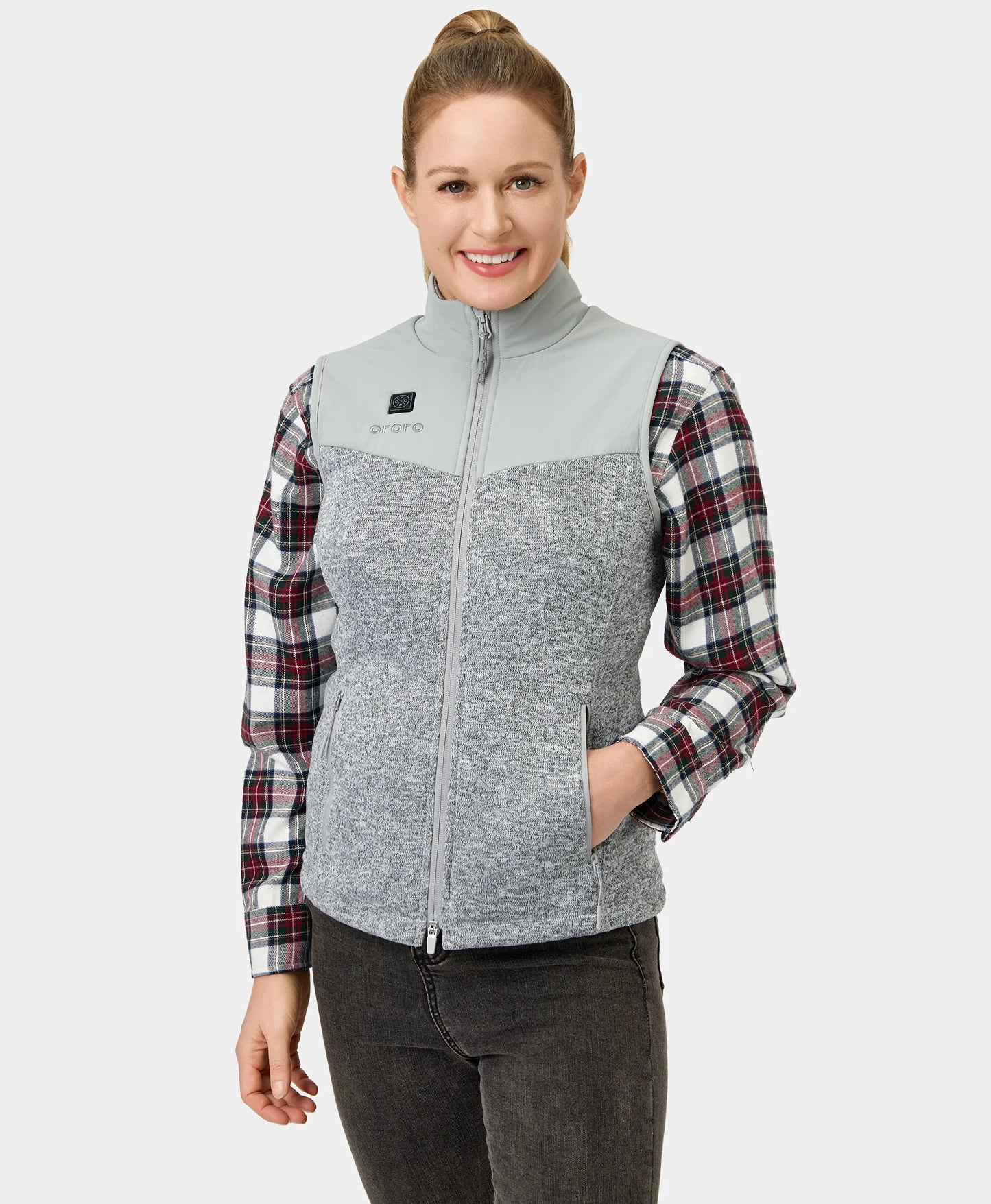 Augusta Women's Heated Sweater Fleece Vest