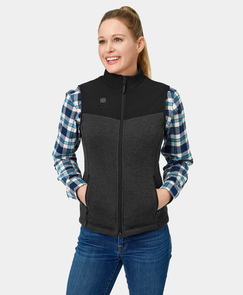 Augusta Women's Heated Sweater Fleece Vest ,view 1