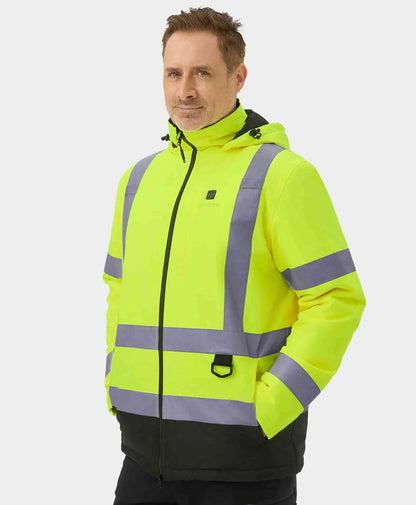 Men's 4-Zone Heated High-Visibility Jacket