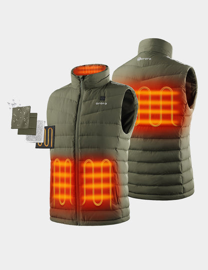 Four Heating Zones: left & right pocket, collar, upper back