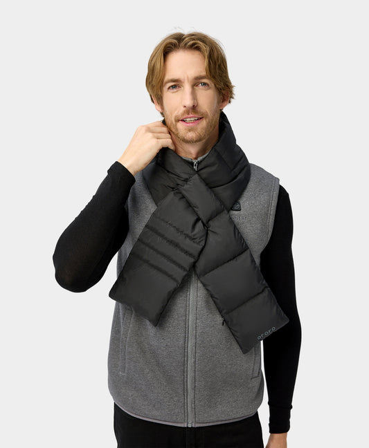 Unisex Heated Puffer Down Scarf - Long