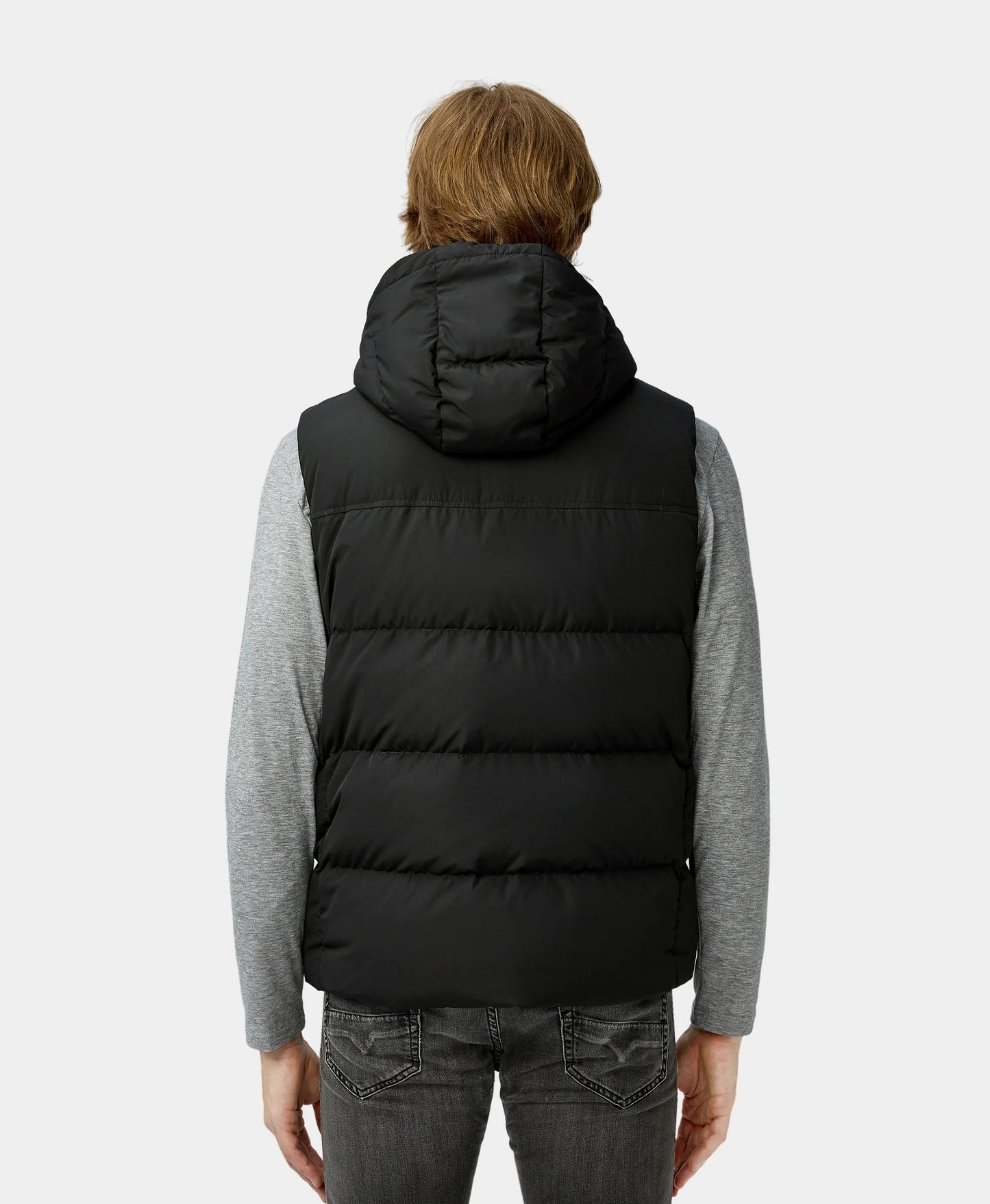 Men's Heated Down Vest - Black