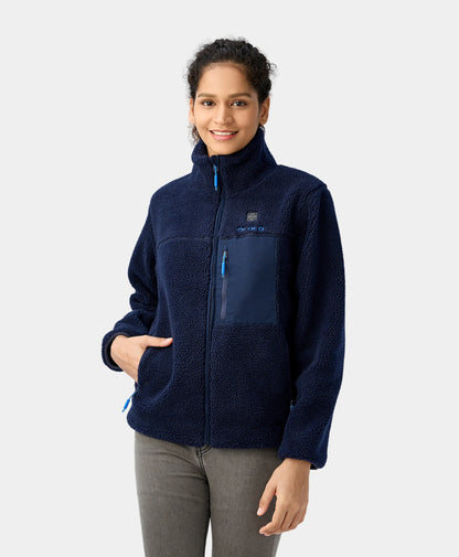 Women's Colorblock Recycled Fleece Heated Jacket