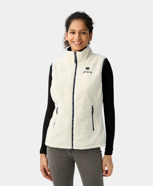 Women's Heated Recycled Fleece Vest  ,view 1