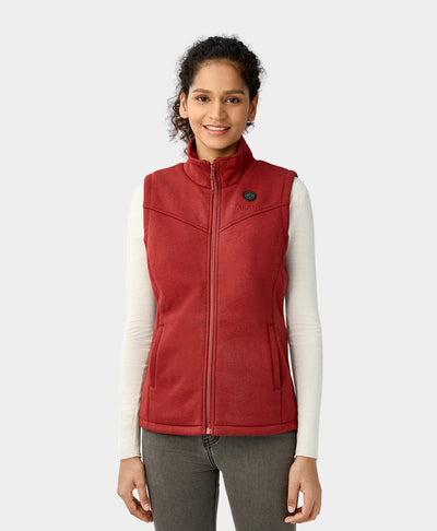 [ Women's Heated Fleece Vest] view 1