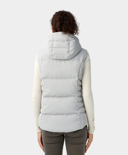 Women's Heated Down Vest - Gray