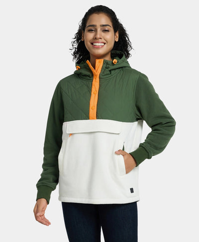 [ Women's 4-Zone Colorblock Heated Anorak] view 1