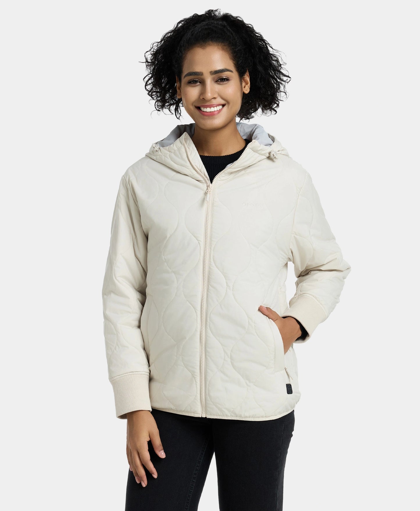 Women's 4-Zone Heated Quilted Hoodie Jacket