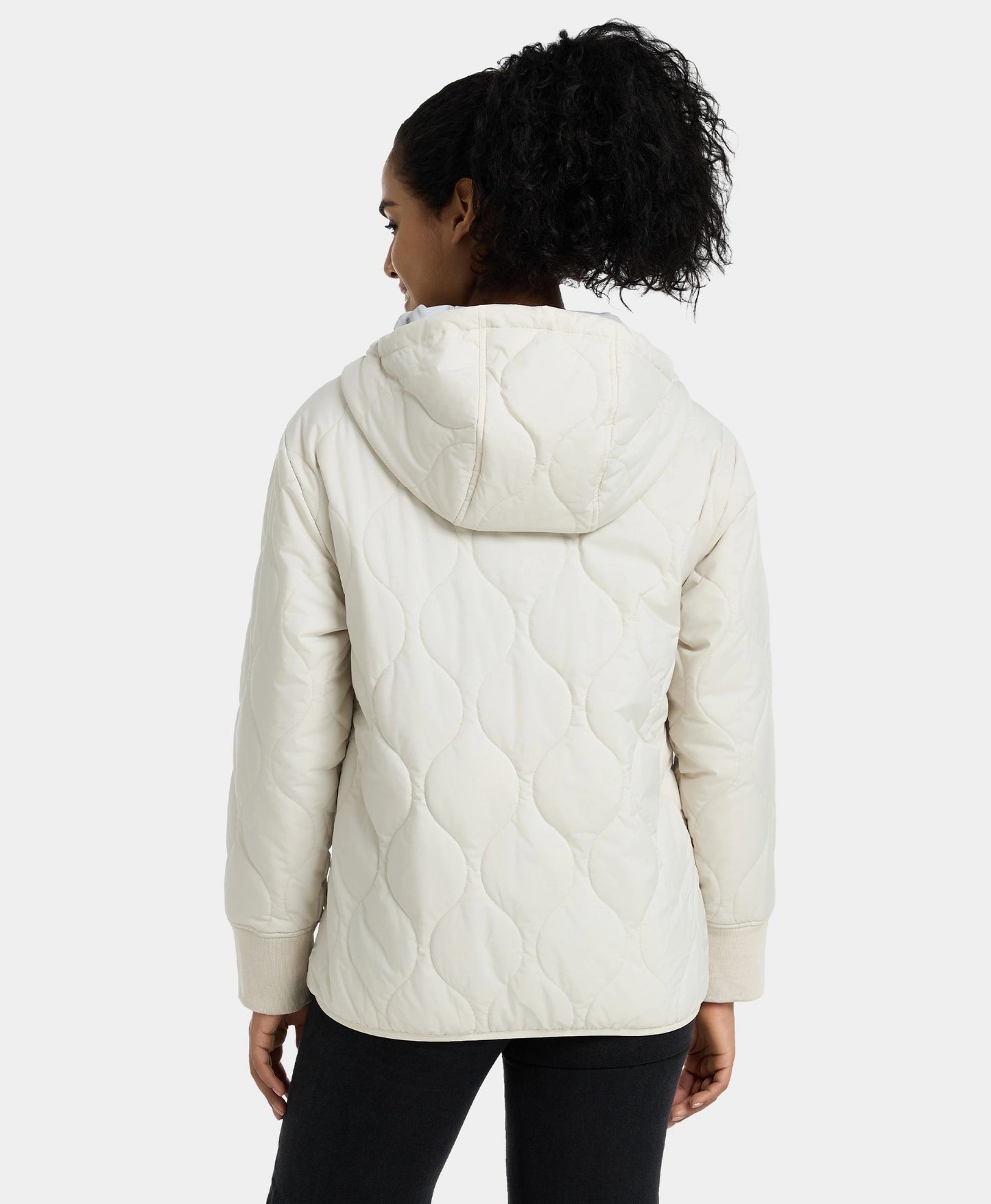 Women's 4-Zone Heated Quilted Hoodie Jacket