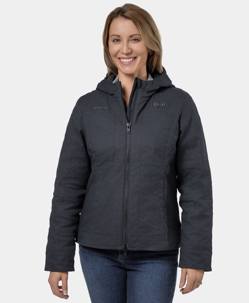 Cheyenne Women's 5-Zone Dual-Control Heated Canvas Jacket ,view 1