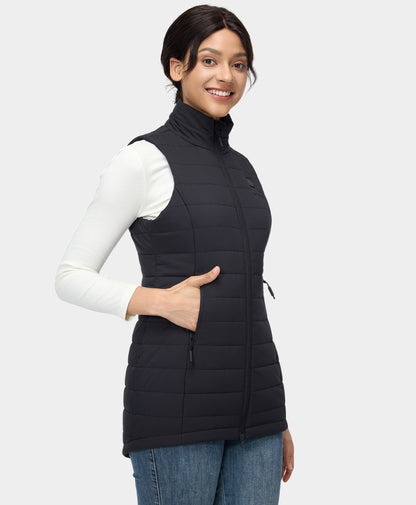 Women Heated Long Puffer Vest