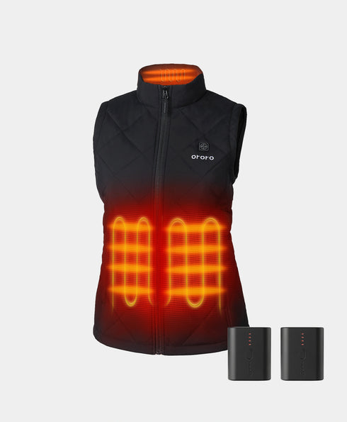 Bundle Deal - Women's Heated Quilted Vest & Extra Mini 5K Battery view 1