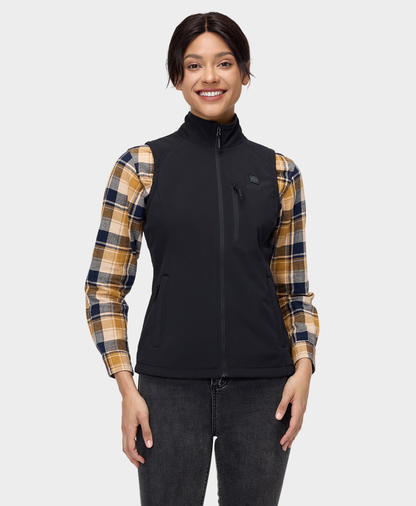 Women's Heated Softshell Vest - Lower Back Heating