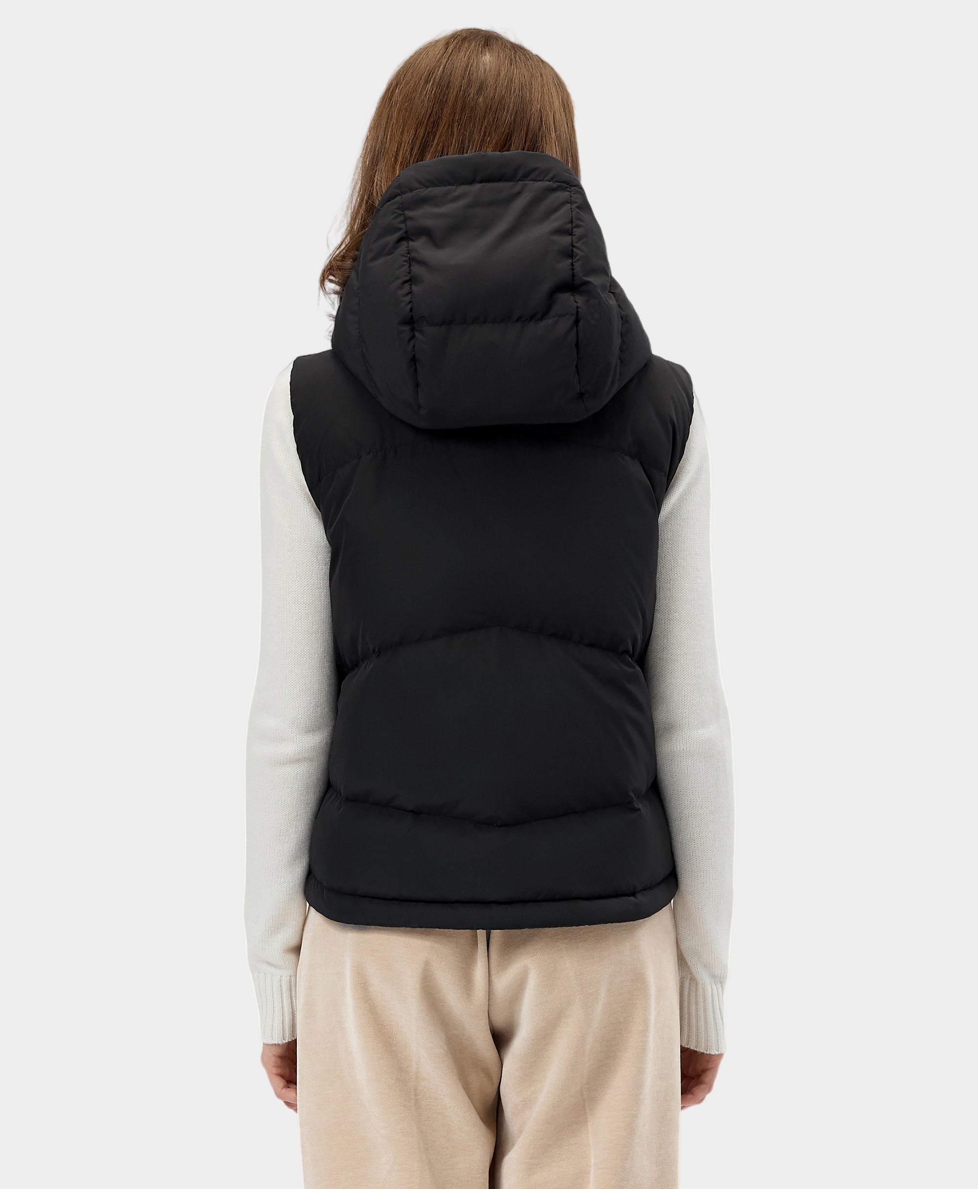 Women's Heated Cropped Puffer Down Vest | Battery Heated | ORORO