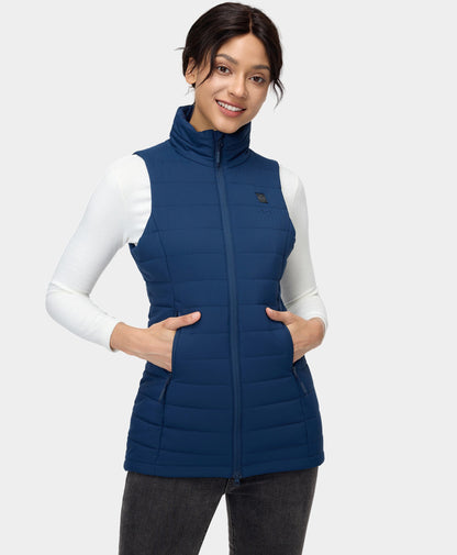 Women Heated Long Puffer Vest