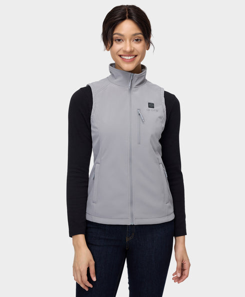 Women's Heated Softshell Vest - Lower Back Heating