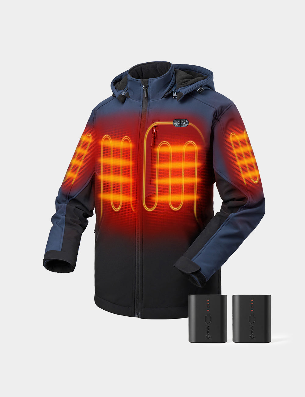 Men's Dual Control Heated Jacket & Extra Mini 5K Battery