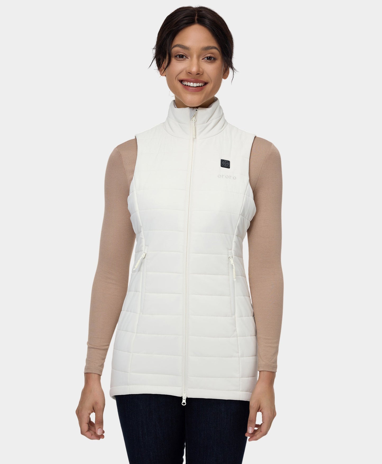 Women Heated Long Puffer Vest