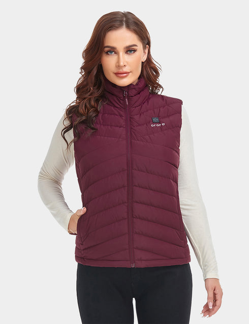 (Open-box) Women's Heated Lightweight Down Vest (Battery Set Not Included) view 2