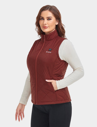 (Open-box) Women's Heated Quilted Vest (Battery Set Not Included)