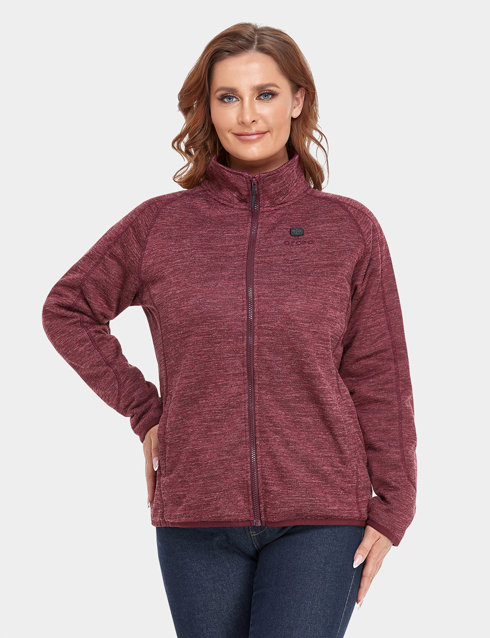 Womens heated fleece jacket sales