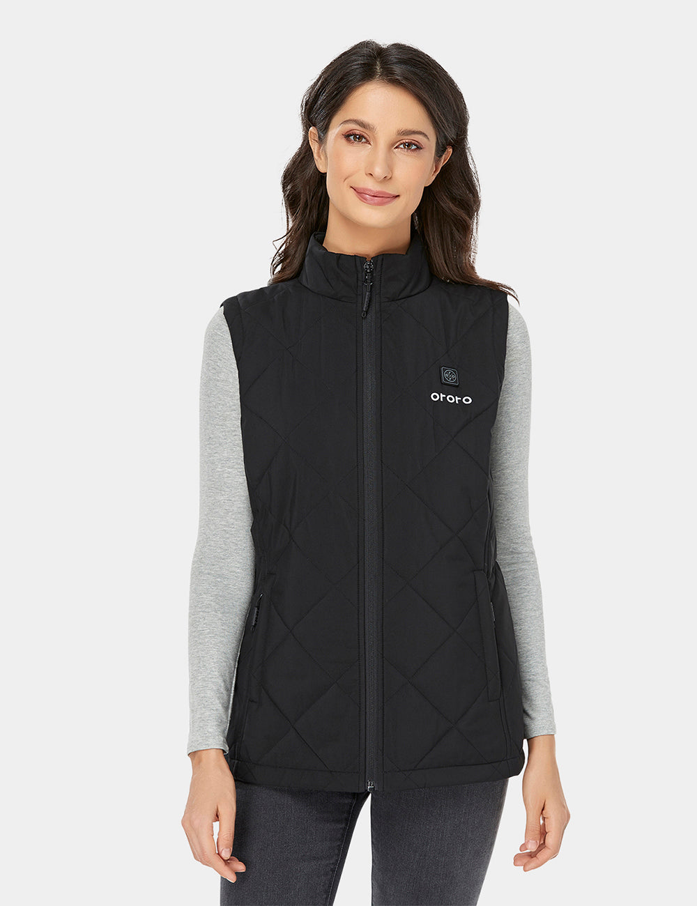 Open box Women s Heated Quilted Vest Battery Set Not Included ororo