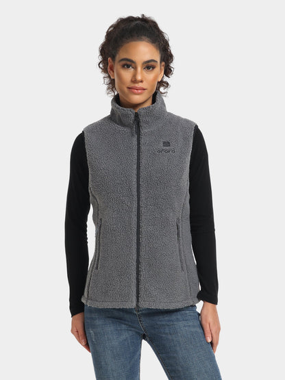 Women's Heated Recycled Fleece Vest