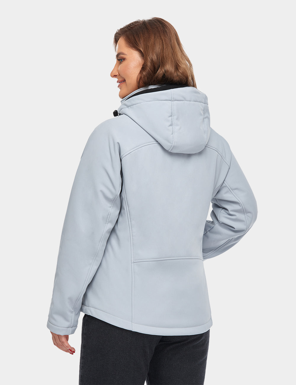 Women s Heated Jacket 4 Heating Zones Sharkskin Gray ororo