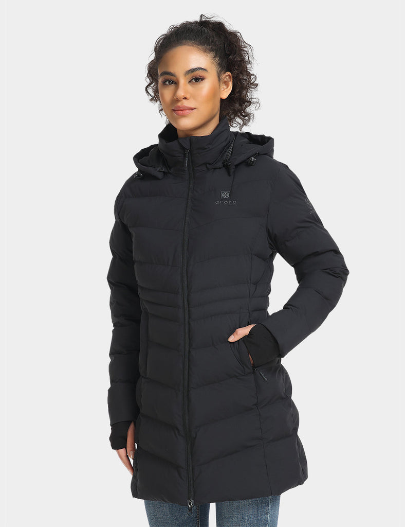 Women's Heated Puffer Parka Jacket | THERMOLITE? Insulated | ORORO