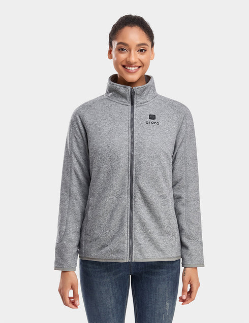 Women's Heated Full-Zip Fleece Jacket view 1