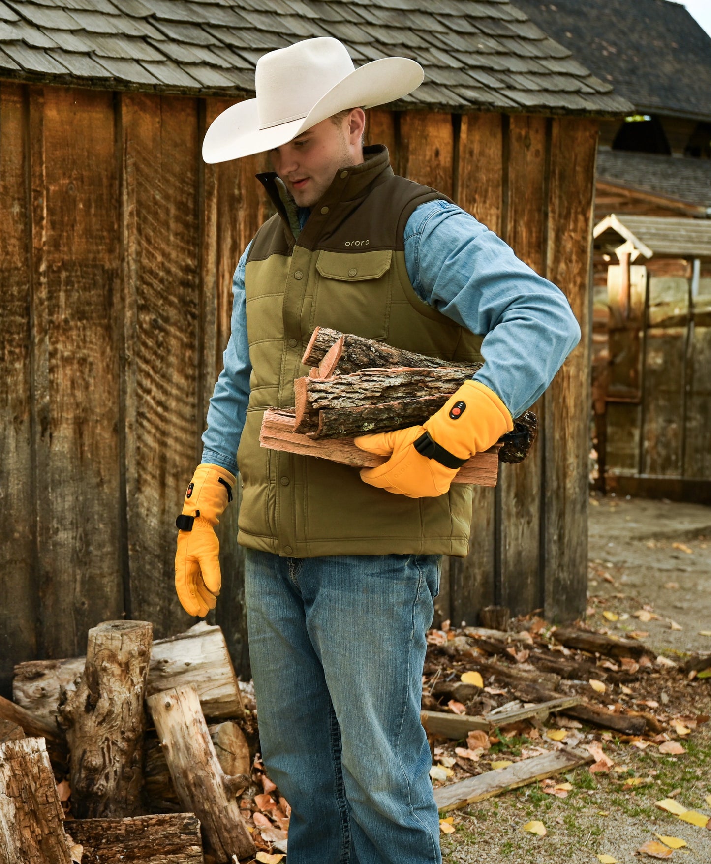 Sierra Men's Heated Sherpa Lined Vest