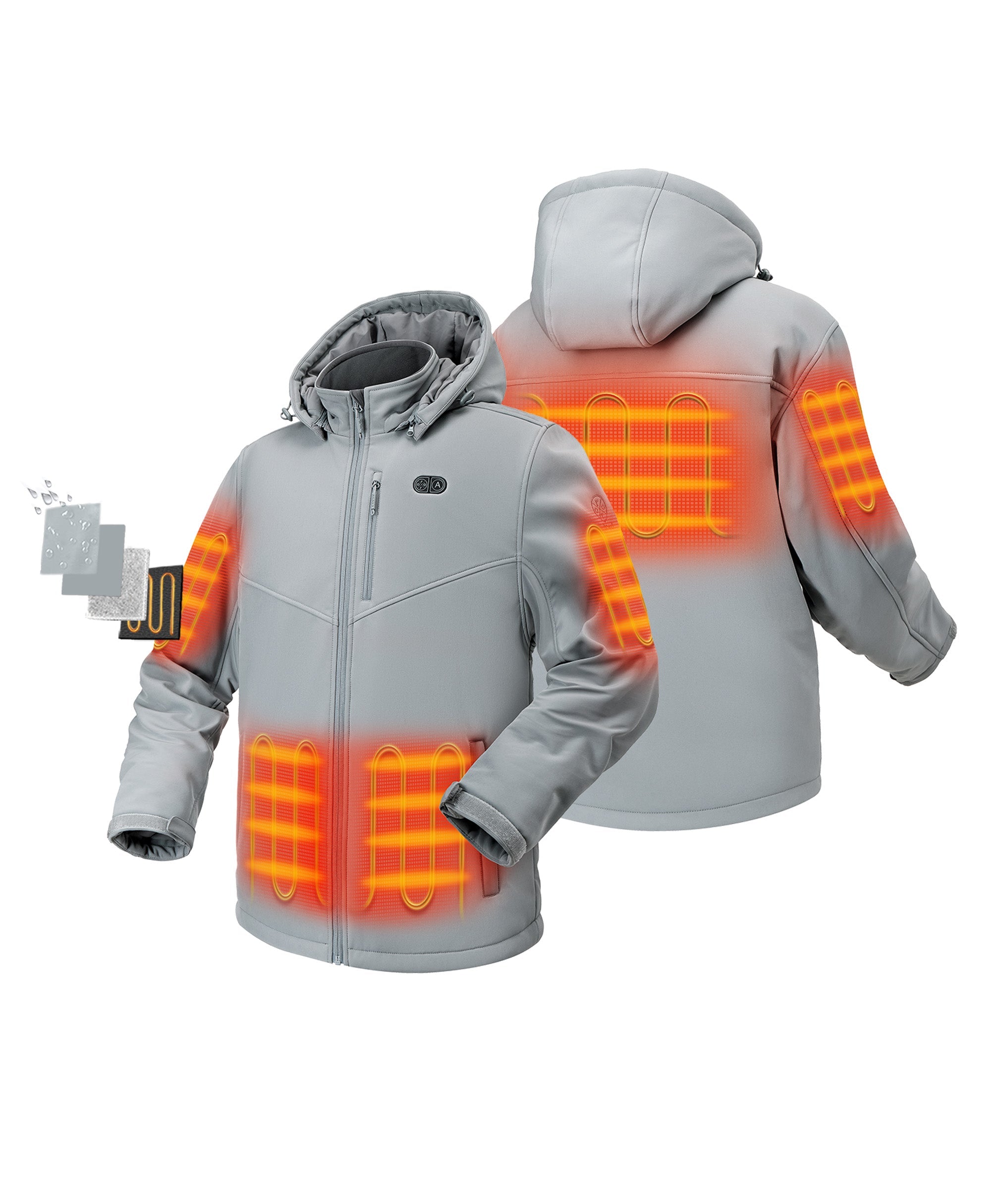 Jacket with battery heater sale