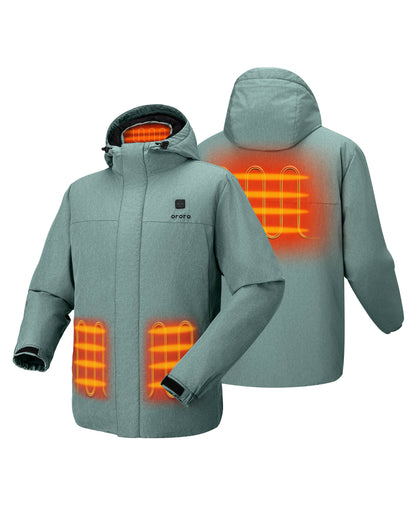 4 Heating Zones (L&R Pocket, Collar, Mid-Back)