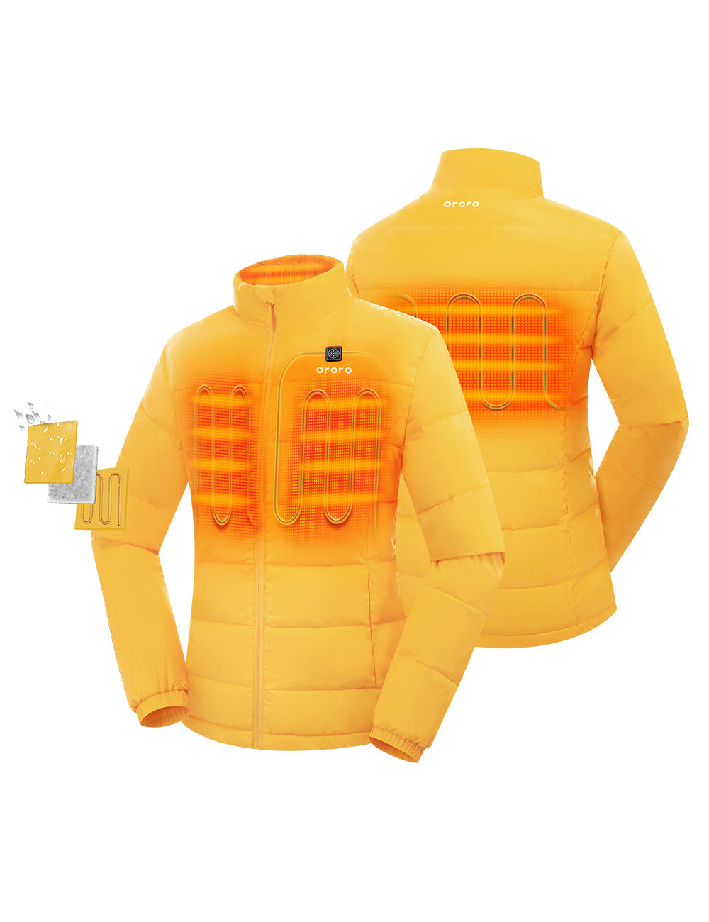 (Open-box) Women's Heated Puffer Jacket  (Battery Set Not Included)