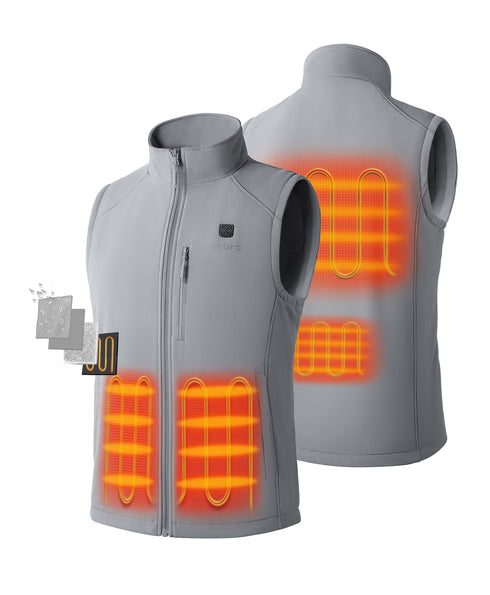 4 Heating zones: Left and right Hand Pockets, Upper Back, Lower Back view 2