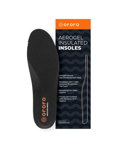 Unisex Aerogel Insulated Insole - Black