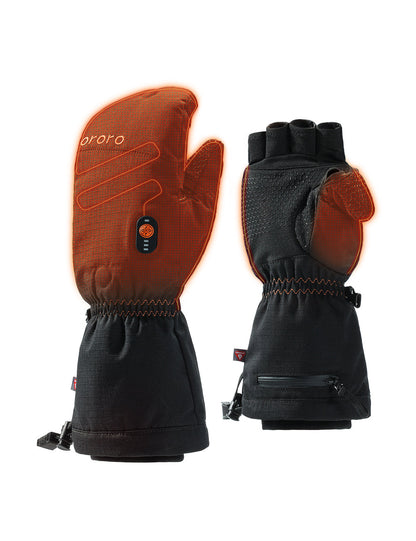 (Open-Box) "Fargo" Heated Flip Top Mittens - Unisex