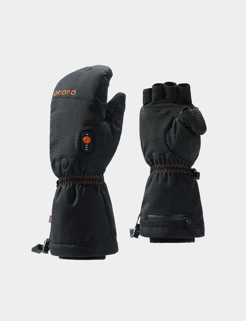 (Open-Box) "Fargo" Heated Flip Top Mittens - Unisex view 2